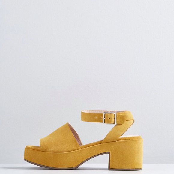 seychelles calming influence platform sandals yellow